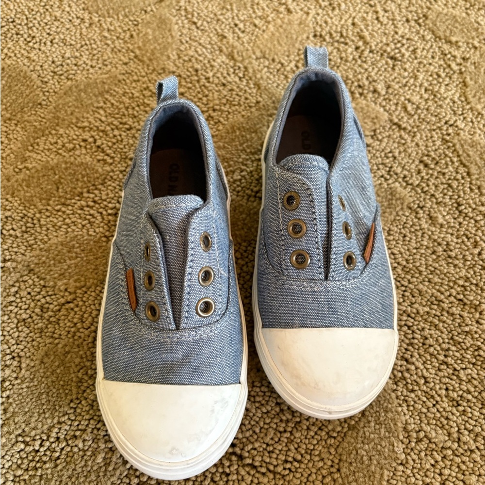 Old Navy Blue and White Kids Sneakers